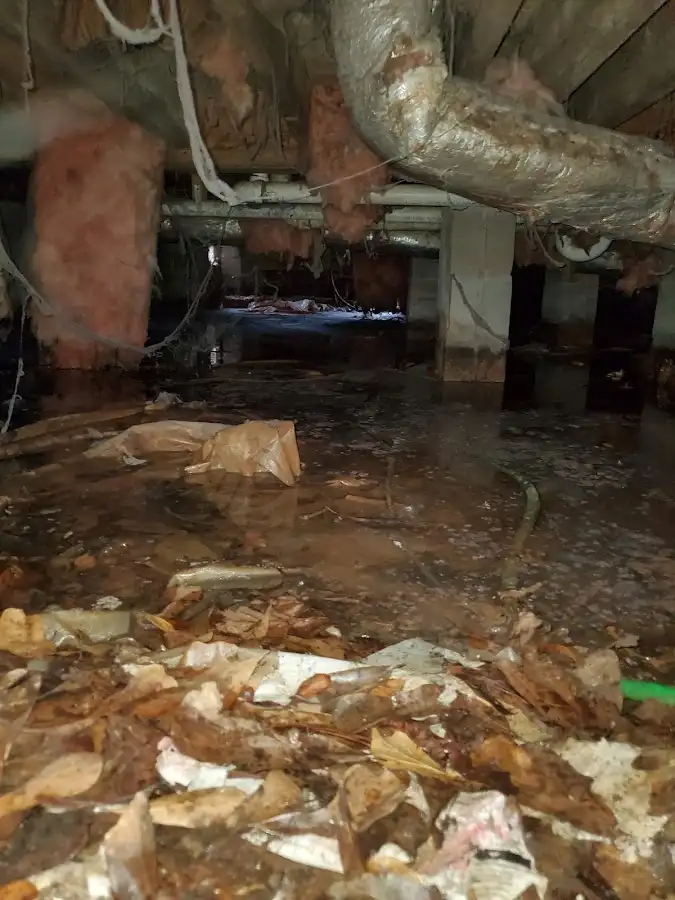 Crawl space flood assessment for Commercial Water Damage Restoration in Salmon Creek